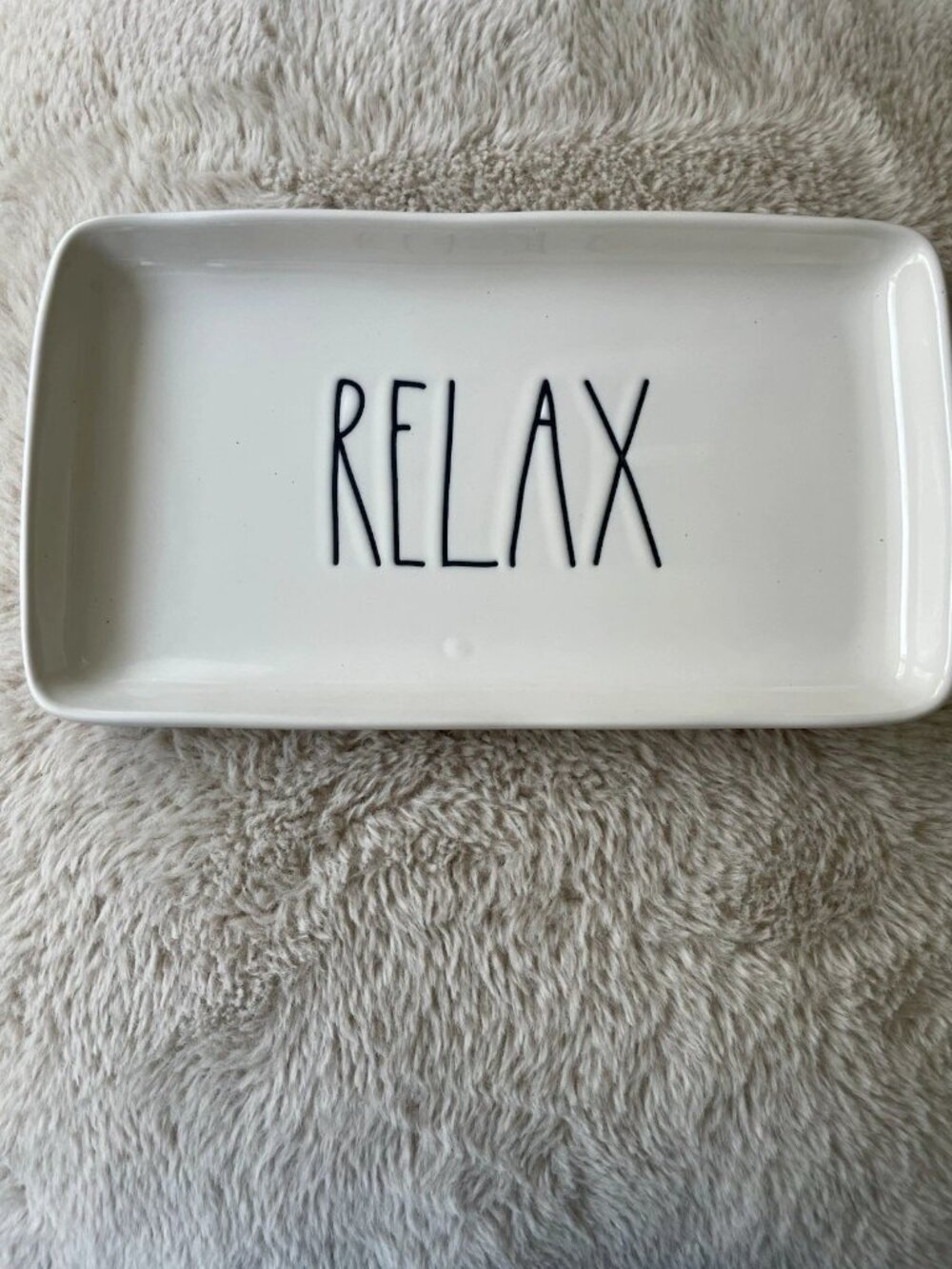 SALE! NWOT RAE DUNN Serving Platter - RELAX Size (~9” x 5”)